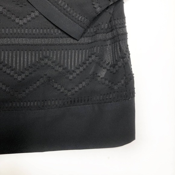 CHICO'S Black Swiss Dot Blouse - Picture 3 of 4